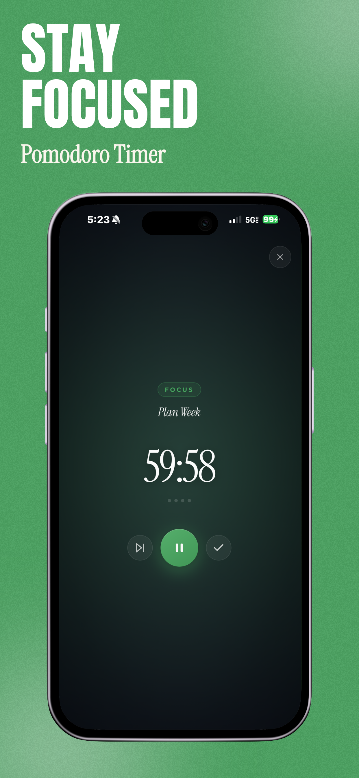 Stay Focused — Pomodoro timer for deep work